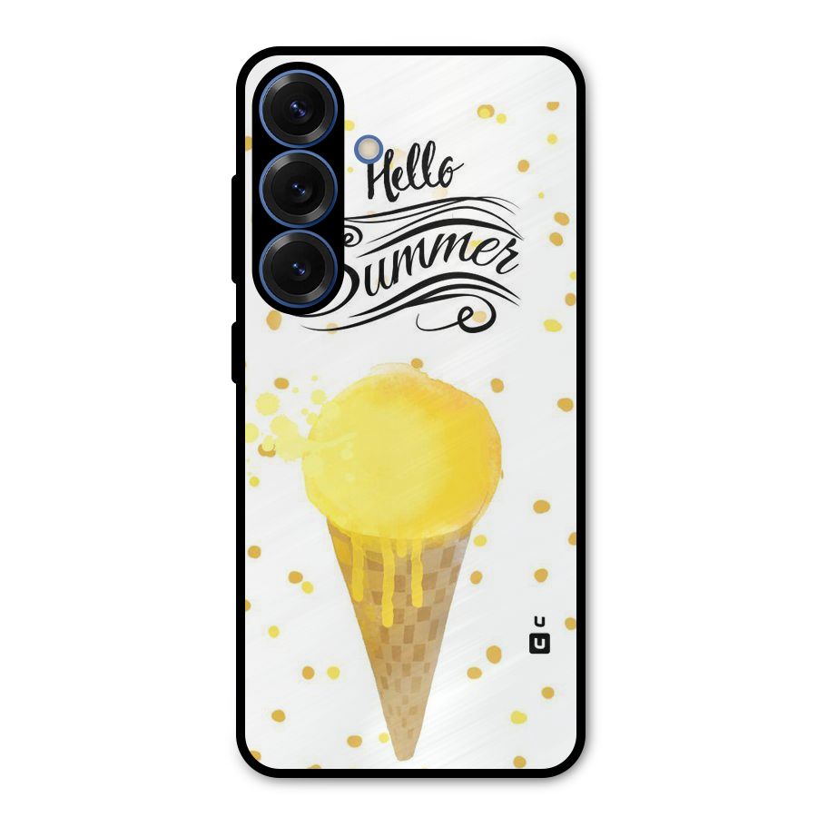 Ice Cream Summer Metal Back Case for Galaxy S25