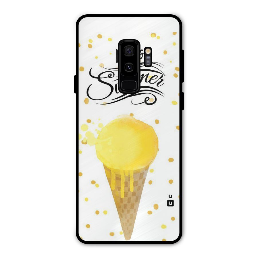 Ice Cream Summer Metal Back Case for Galaxy S9 Plus
