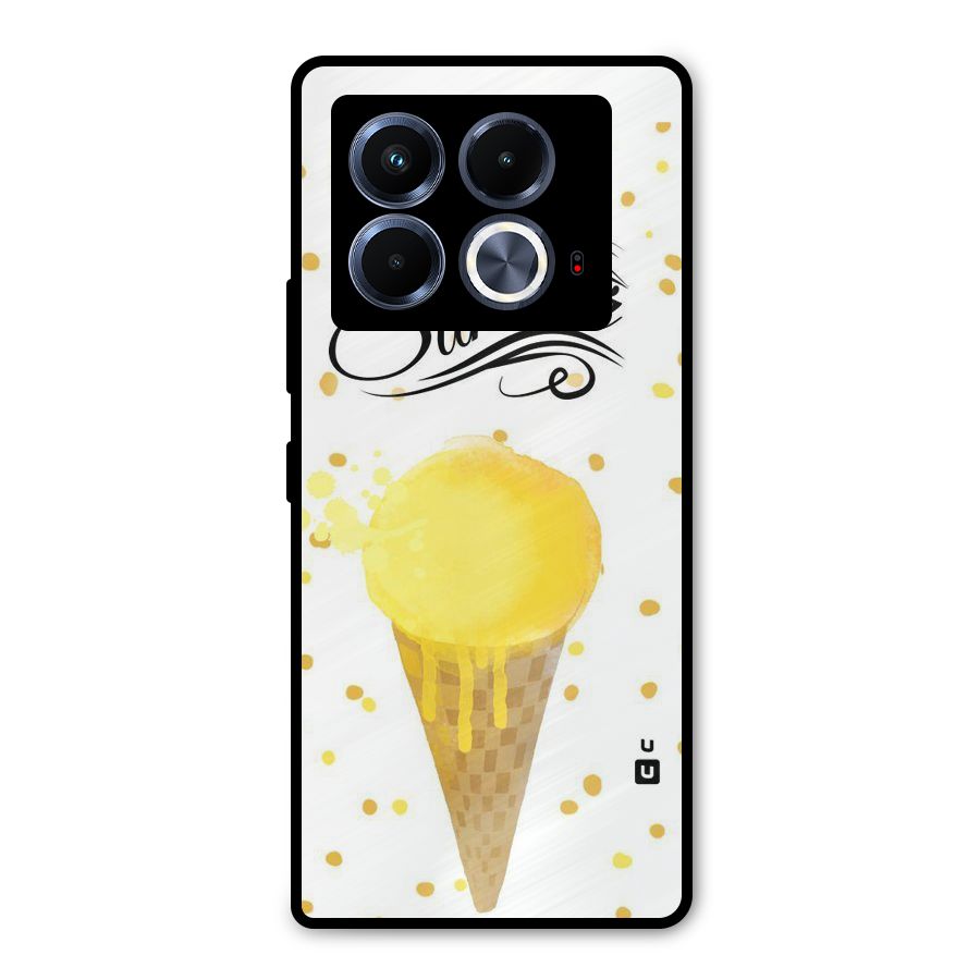 Ice Cream Summer Metal Back Case for Infinix Note 40 5G