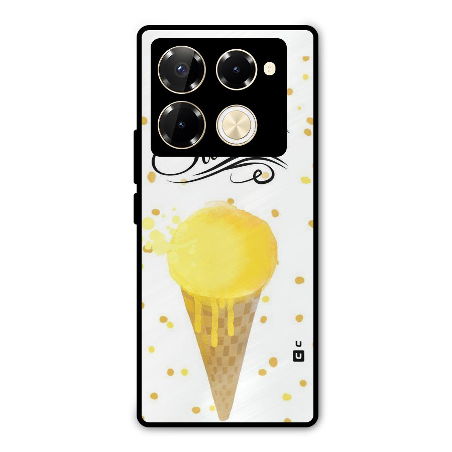 Ice Cream Summer Metal Back Case for Infinix Note 40 Pro Plus