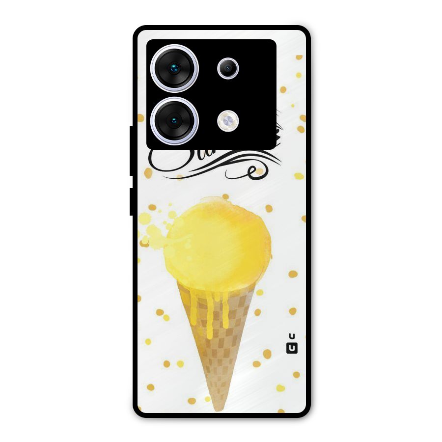 Ice Cream Summer Metal Back Case for Infinix Zero 30 5G