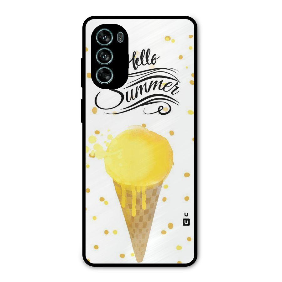 Ice Cream Summer Metal Back Case for Moto G62
