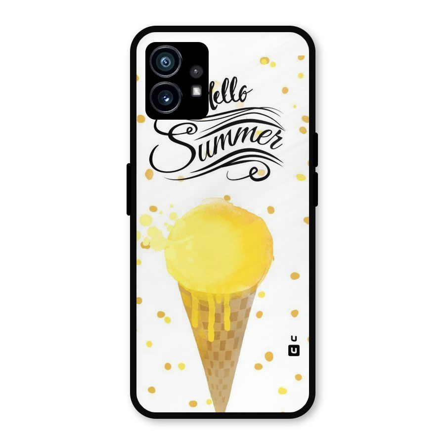 Ice Cream Summer Metal Back Case for Nothing Phone 1