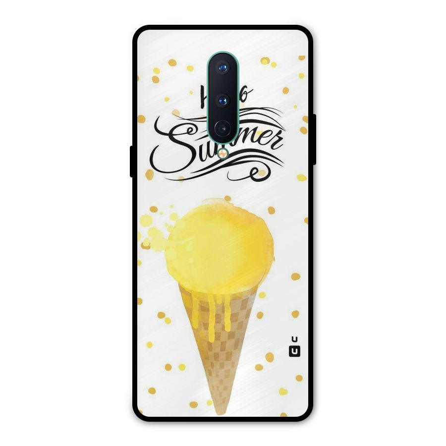 Ice Cream Summer Metal Back Case for OnePlus 8