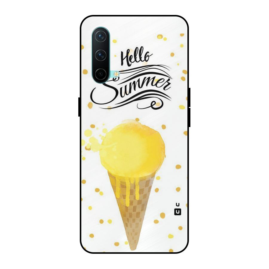 Ice Cream Summer Metal Back Case for OnePlus Nord CE 5G