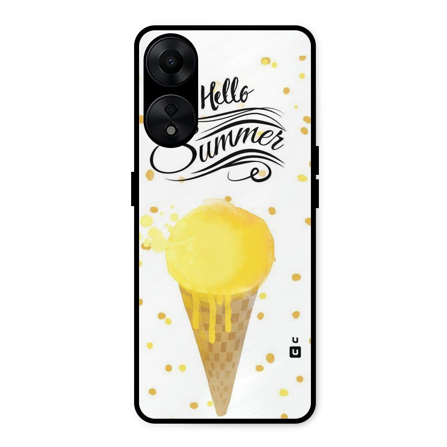 Ice Cream Summer Metal Back Case for Oppo A78 5G