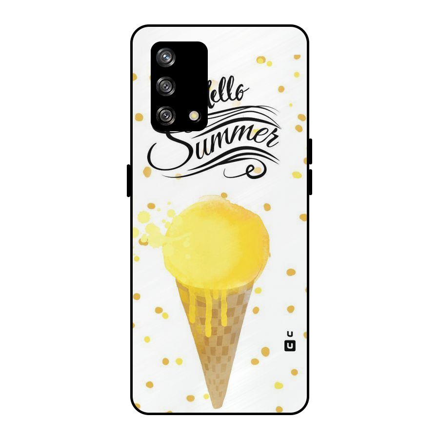 Ice Cream Summer Metal Back Case for Oppo F19