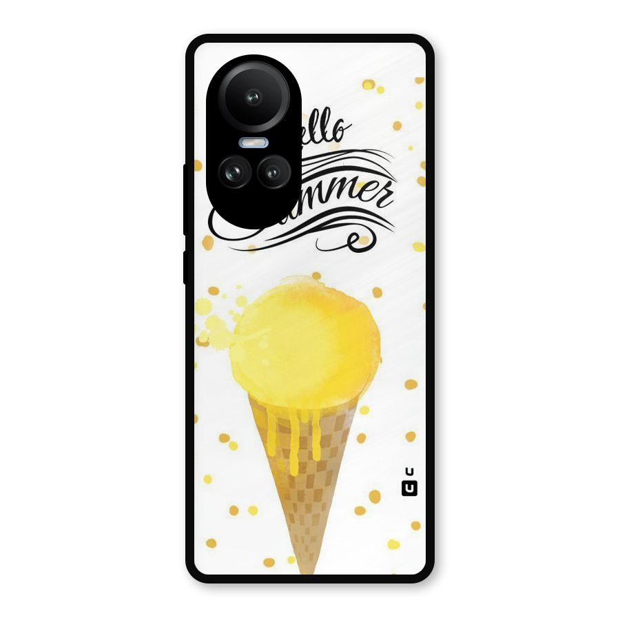 Ice Cream Summer Metal Back Case for Oppo Reno10