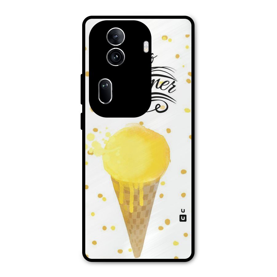 Ice Cream Summer Metal Back Case for Oppo Reno11 Pro 5G