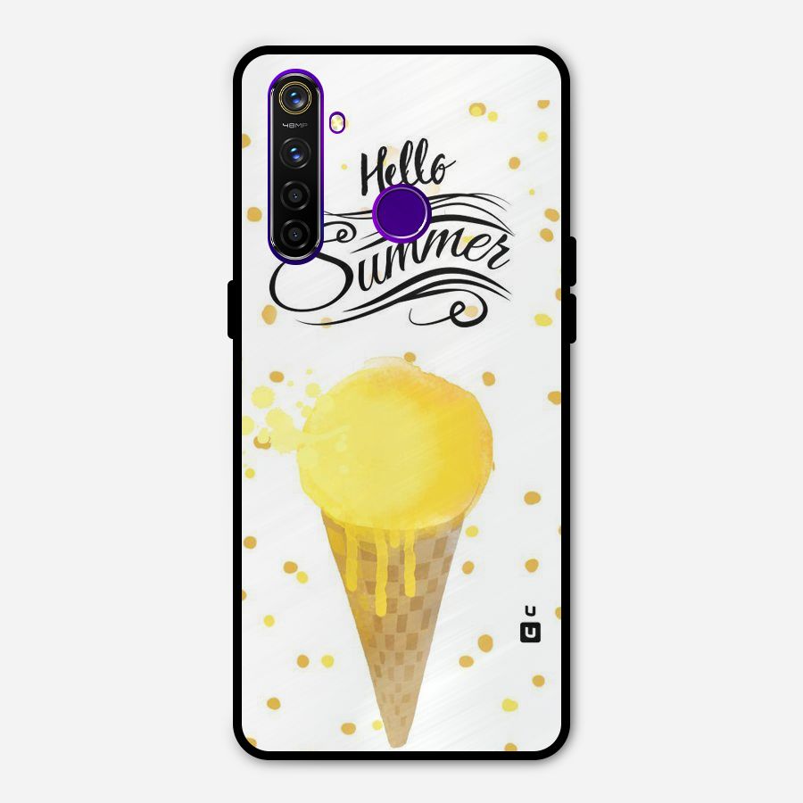 Ice Cream Summer Metal Back Case for Realme 5 Pro