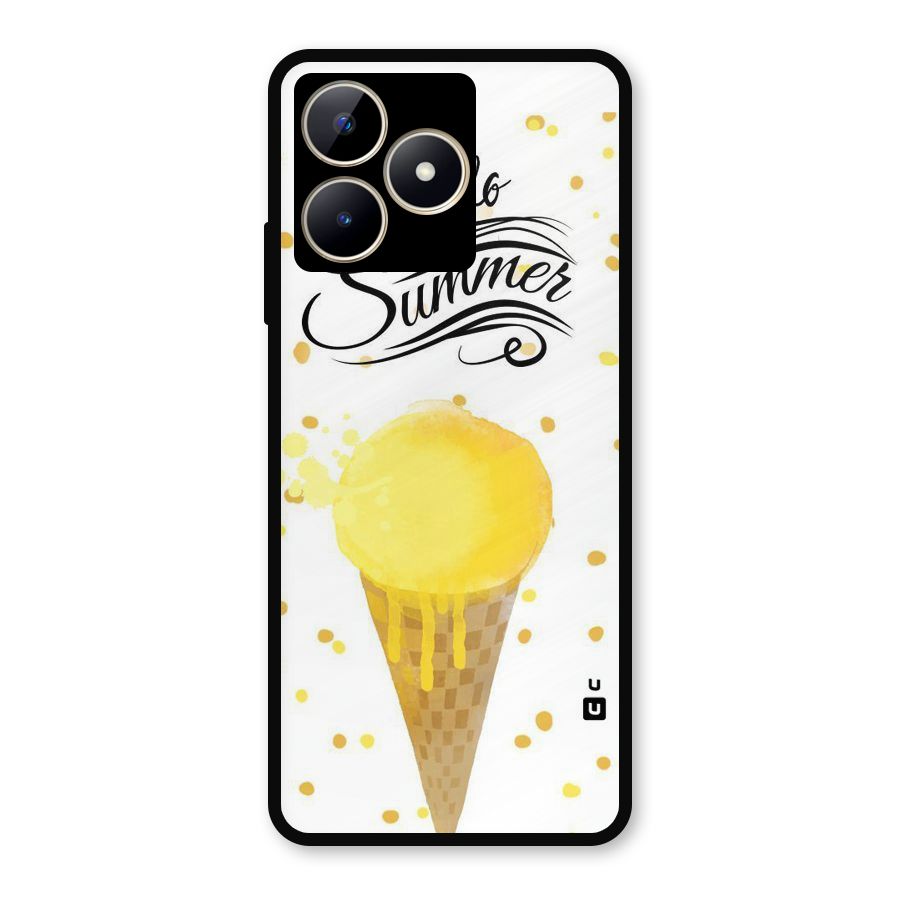 Ice Cream Summer Metal Back Case for Realme C53