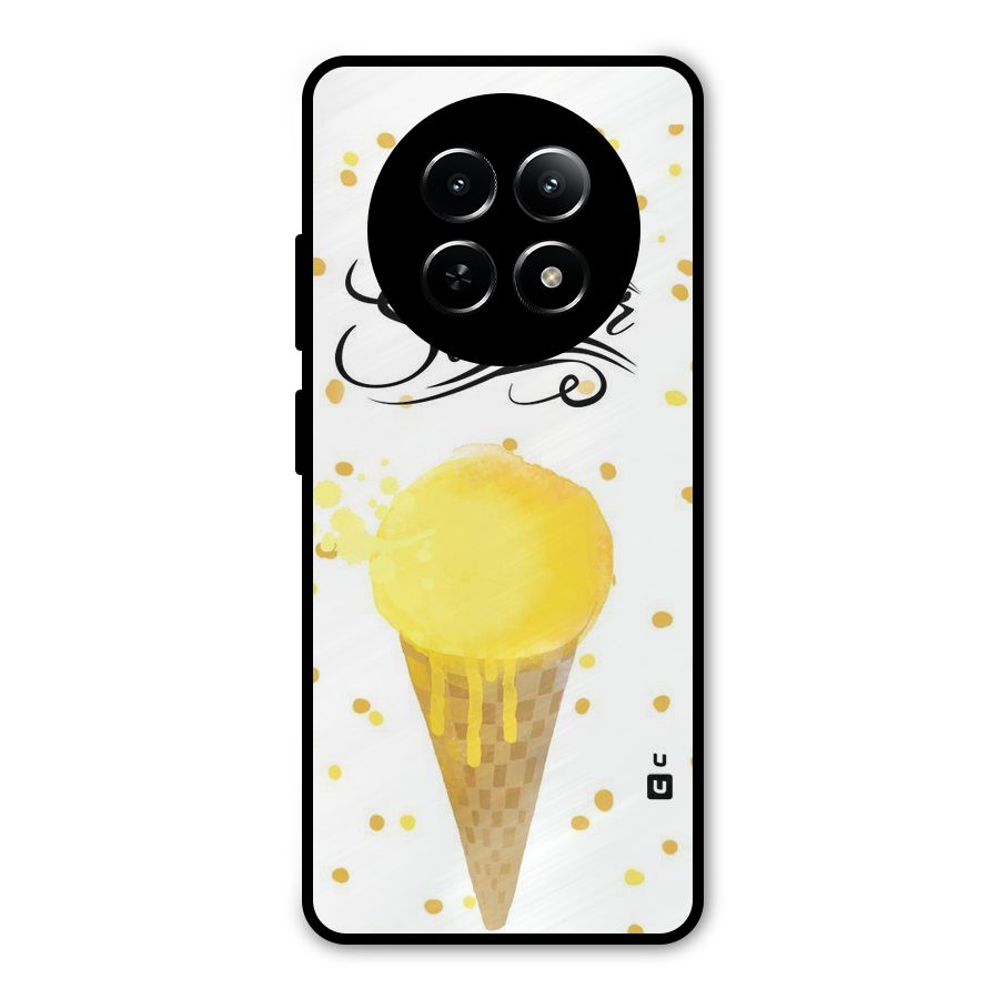 Ice Cream Summer Metal Back Case for Realme Narzo N65