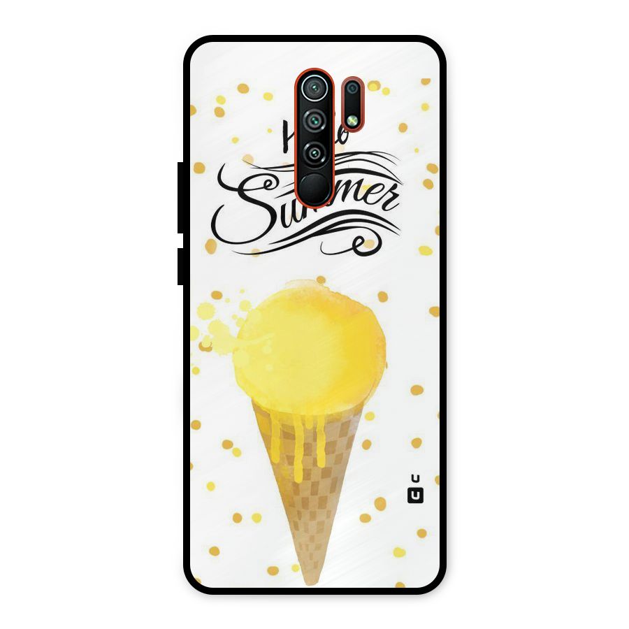Ice Cream Summer Metal Back Case for Redmi 9 Prime