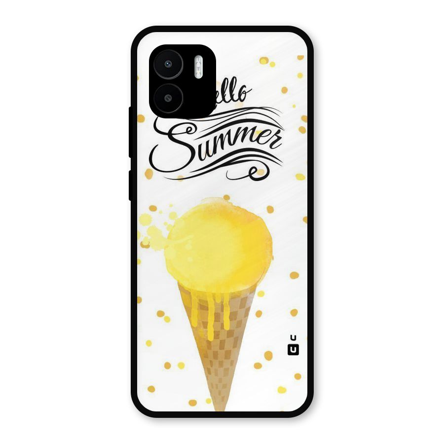 Ice Cream Summer Metal Back Case for Redmi A2