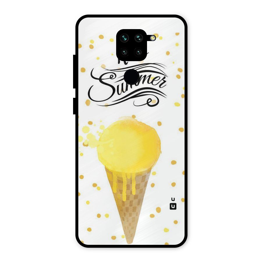 Ice Cream Summer Metal Back Case for Redmi Note 9
