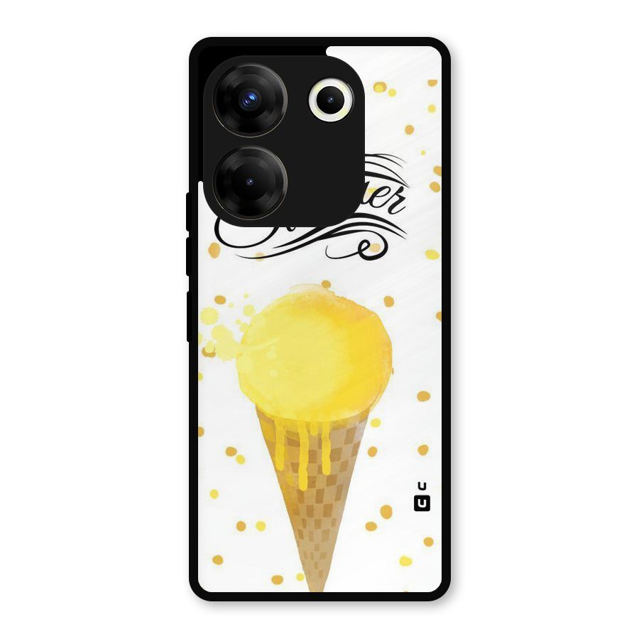 Ice Cream Summer Metal Back Case for Tecno Camon 20