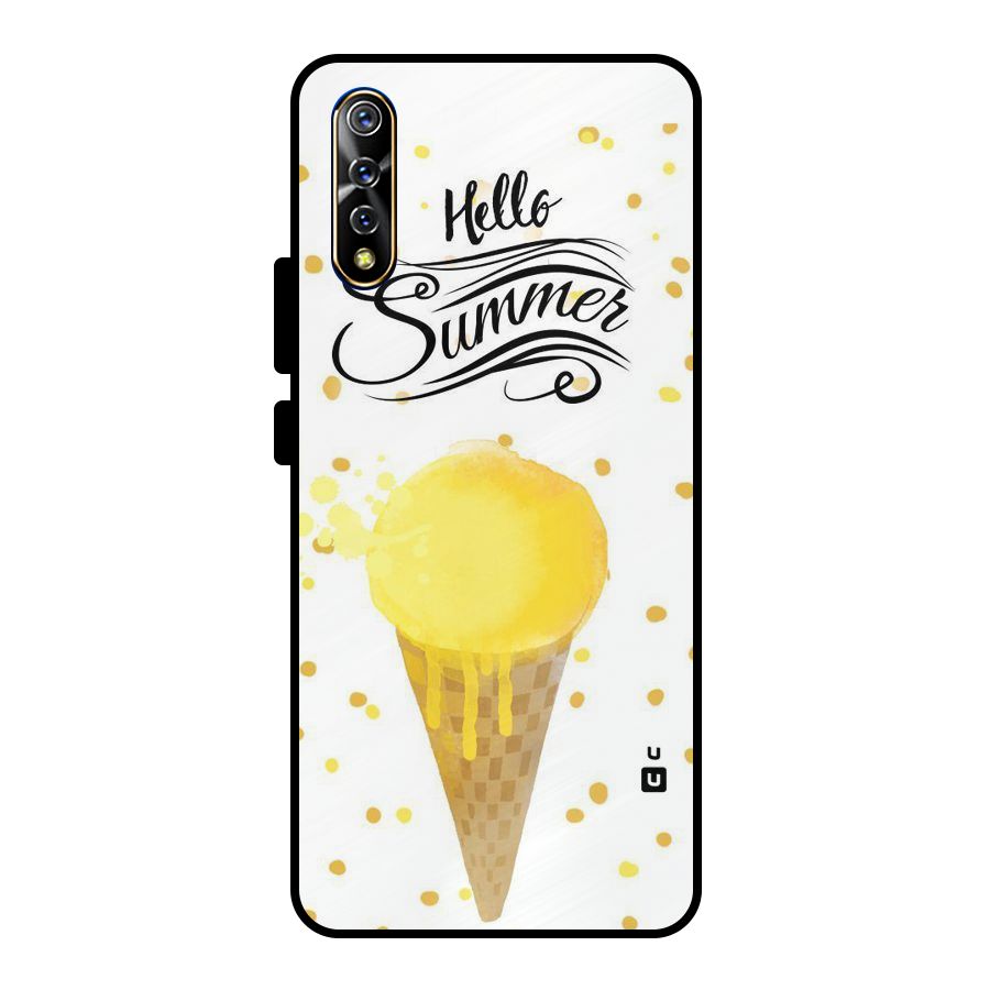 Ice Cream Summer Metal Back Case for Vivo S1