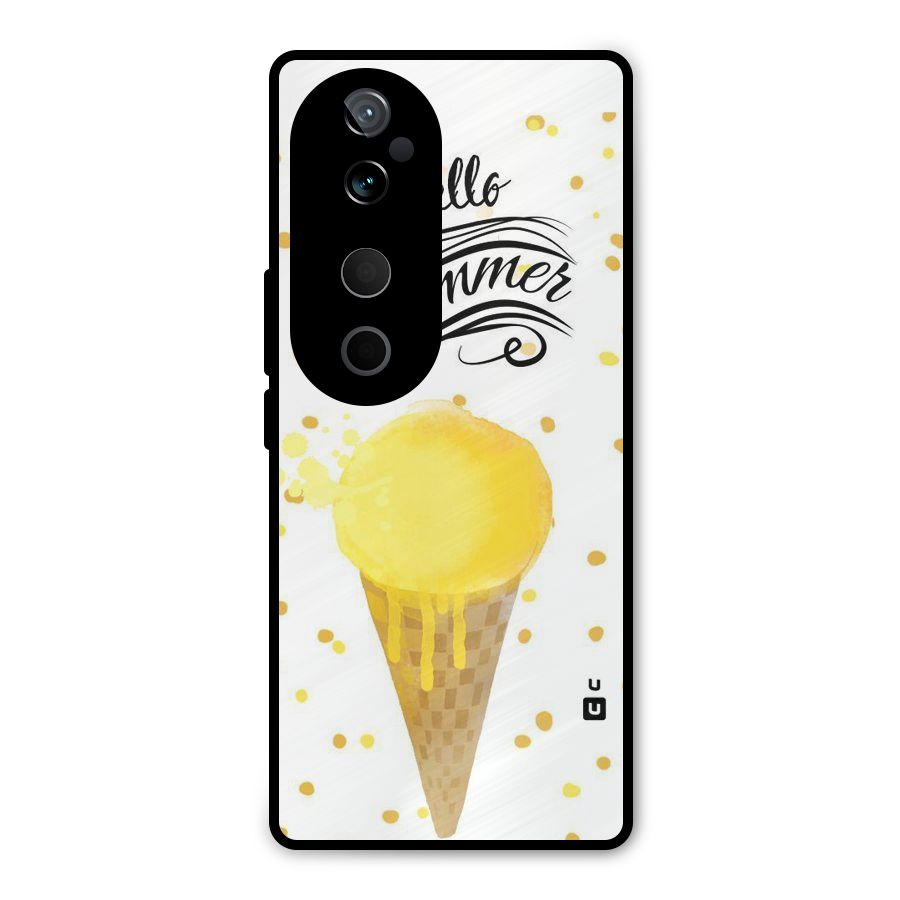 Ice Cream Summer Metal Back Case for Vivo T3 Ultra