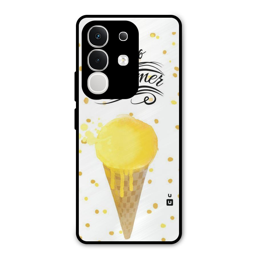 Ice Cream Summer Metal Back Case for Vivo T4x