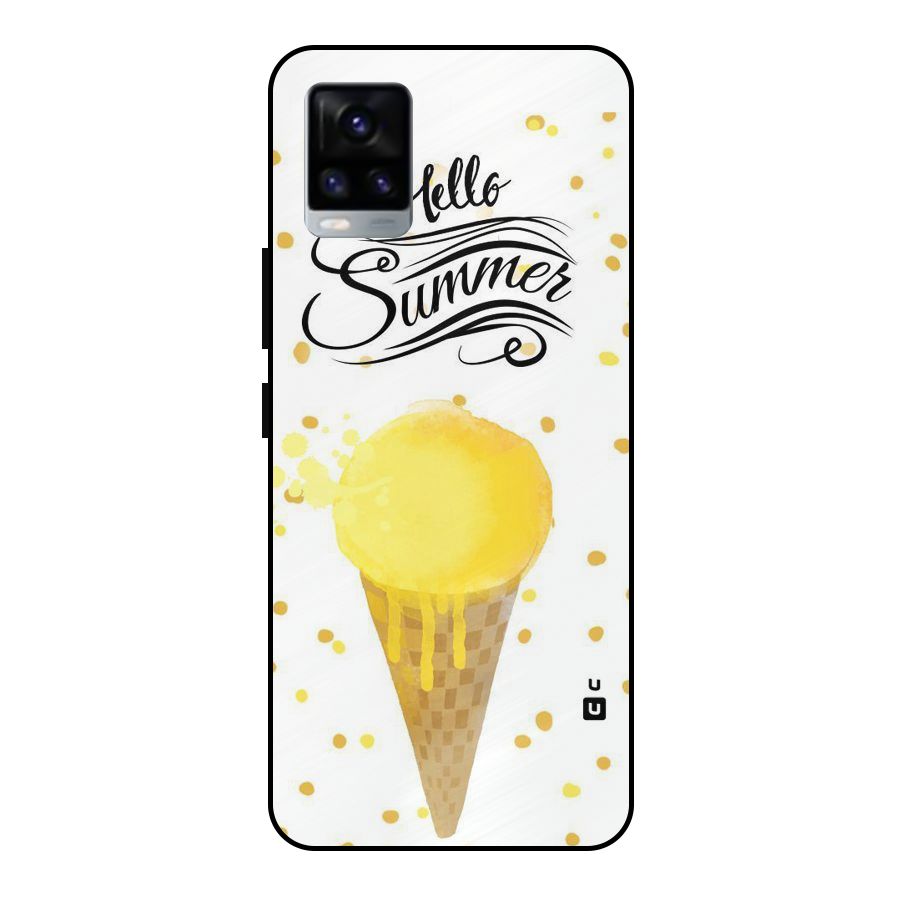 Ice Cream Summer Metal Back Case for Vivo V20 2021