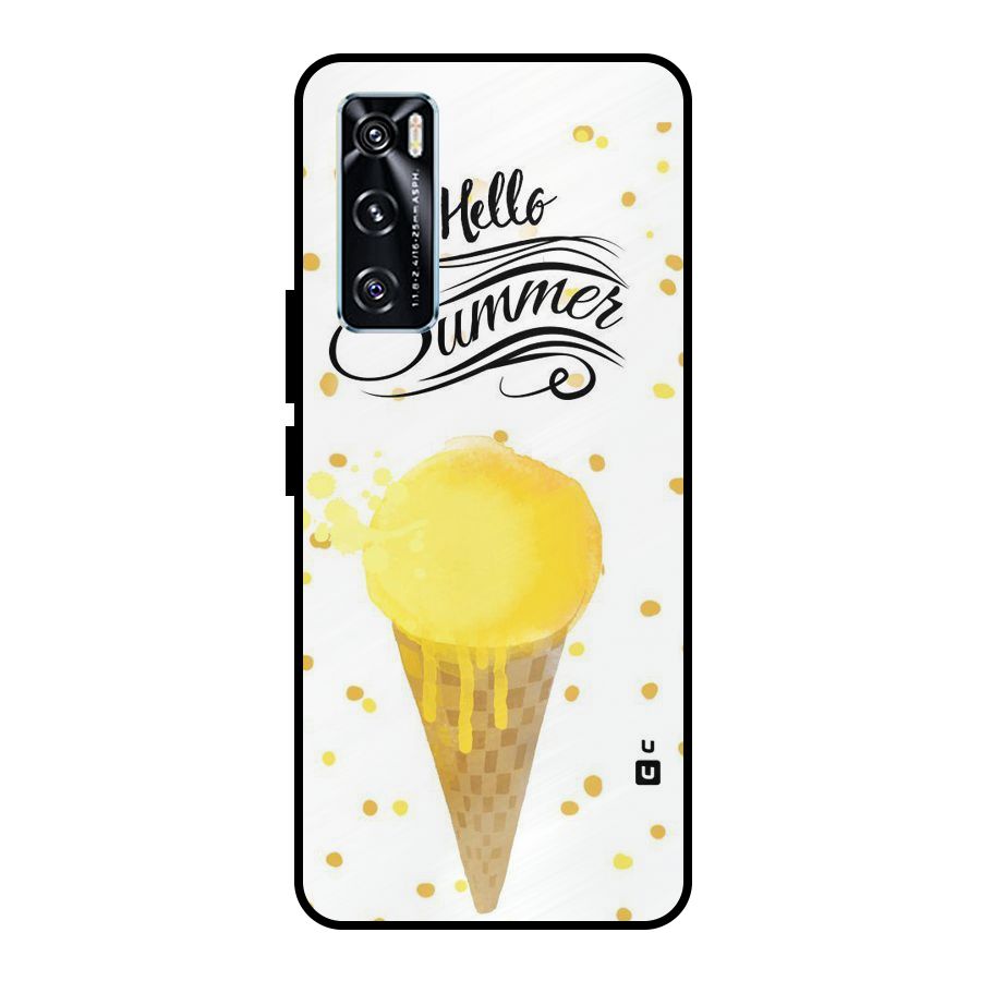 Ice Cream Summer Metal Back Case for Vivo V20 SE