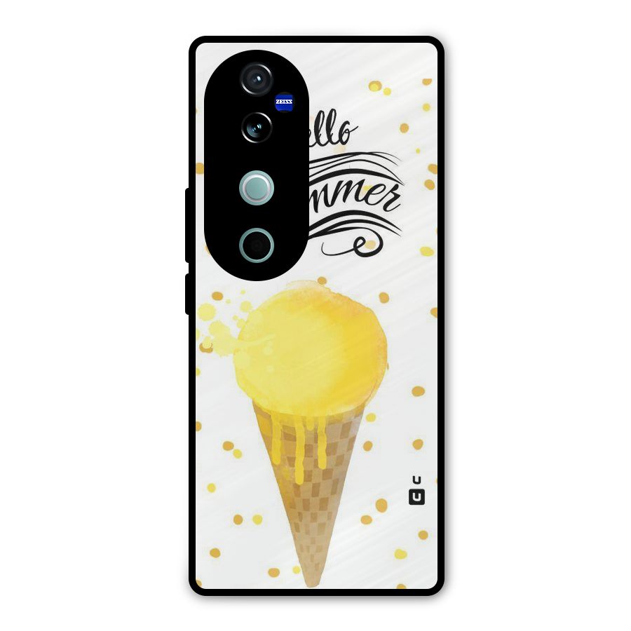 Ice Cream Summer Metal Back Case for Vivo V40
