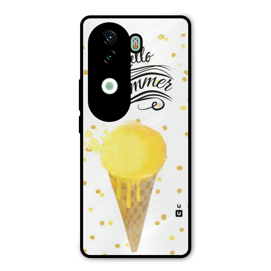 Ice Cream Summer Metal Back Case for Vivo V40e