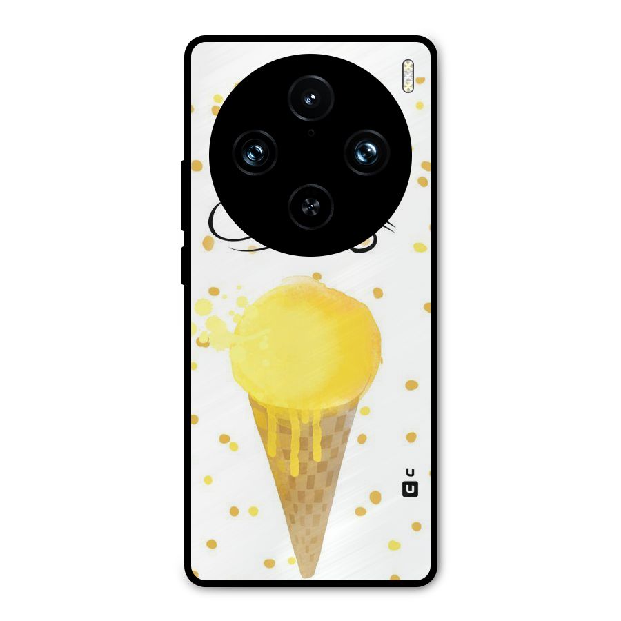 Ice Cream Summer Metal Back Case for Vivo X100 Pro