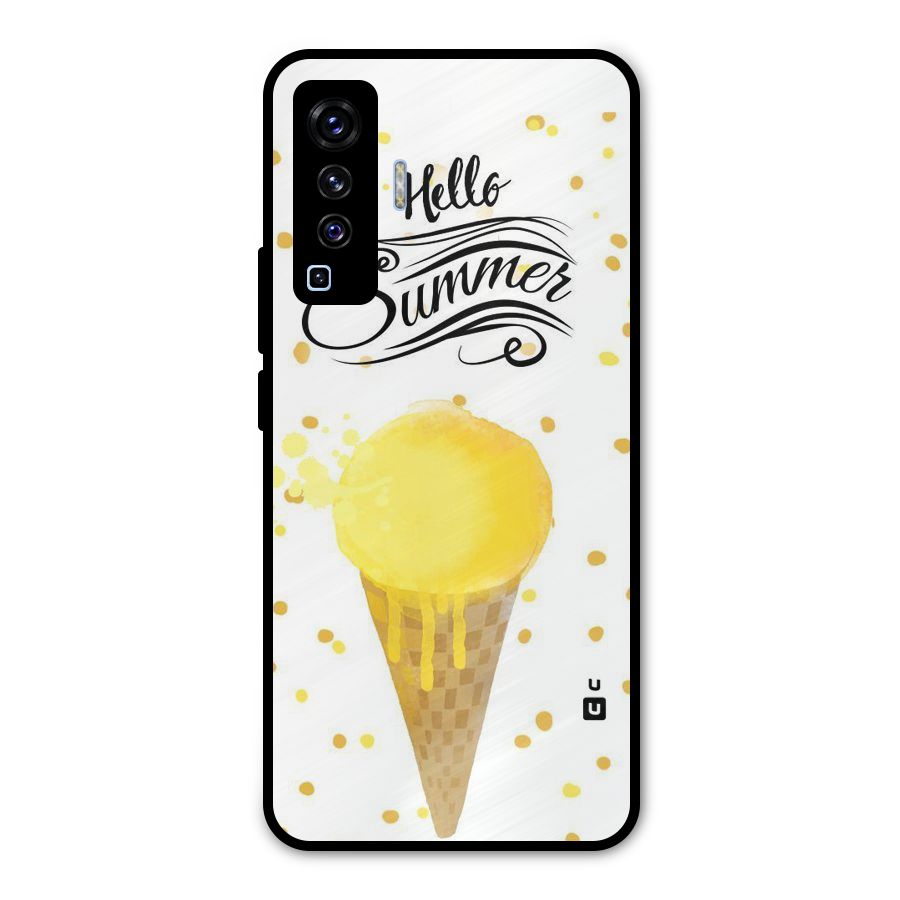 Ice Cream Summer Metal Back Case for Vivo X50
