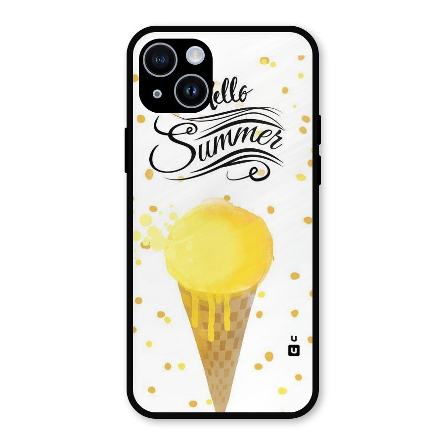 Ice Cream Summer Metal Back Case for iPhone 14