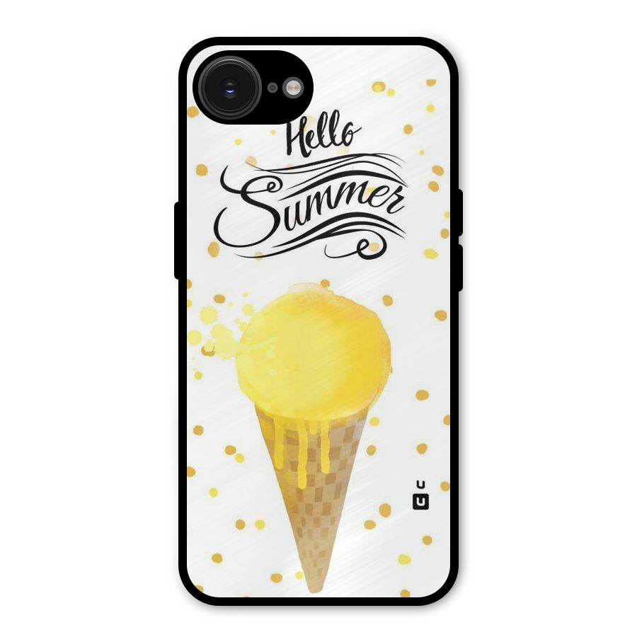 Ice Cream Summer Metal Back Case for iPhone 16e