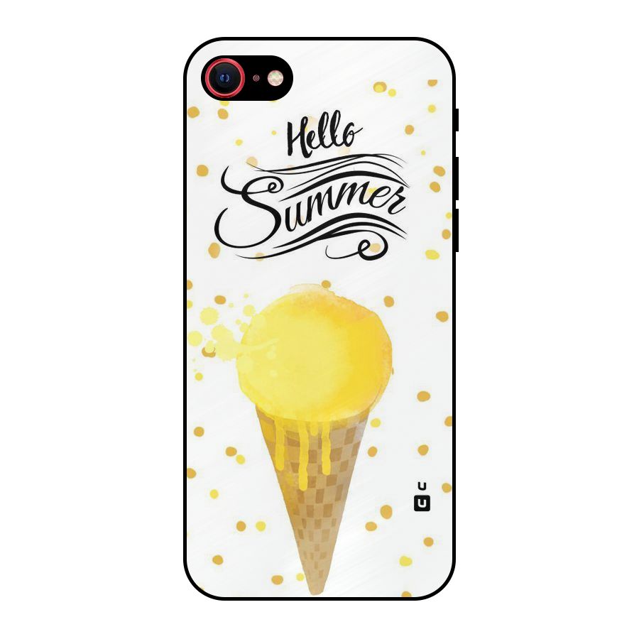 Ice Cream Summer Metal Back Case for iPhone SE 2020