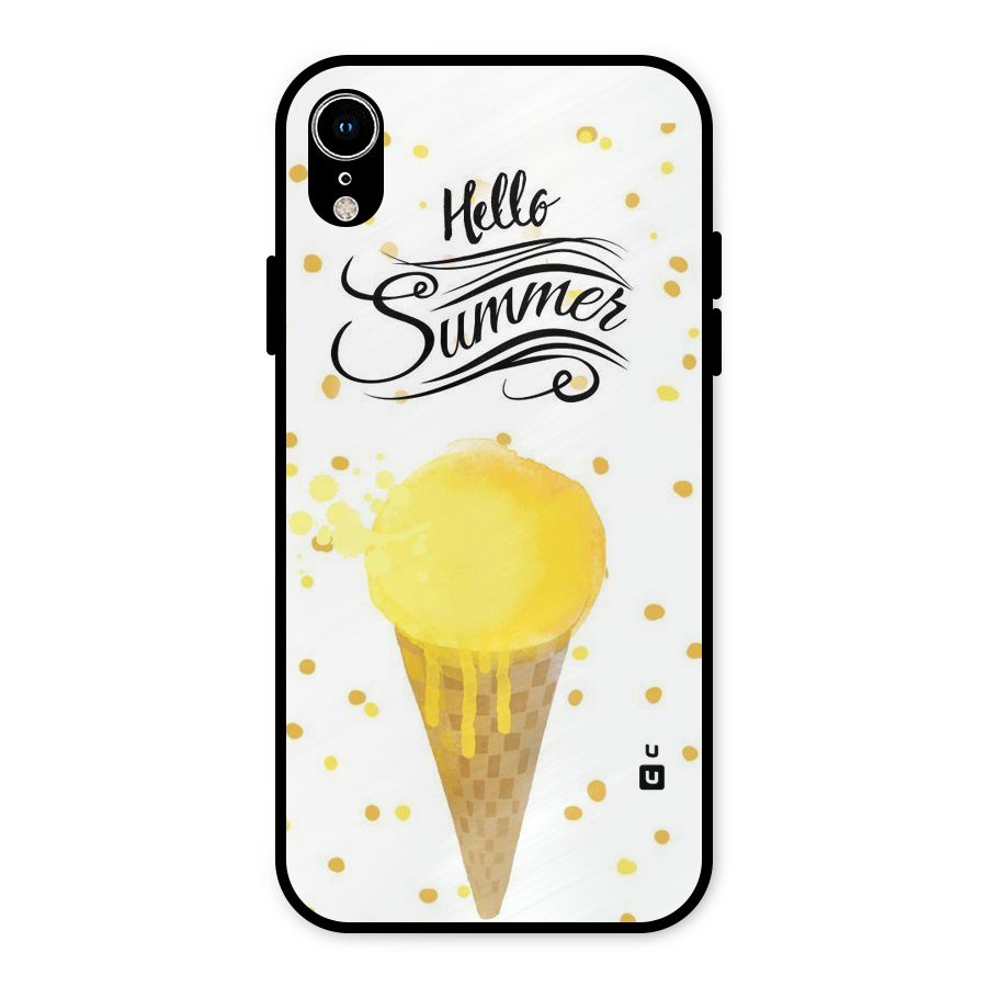 Ice Cream Summer Metal Back Case for iPhone XR
