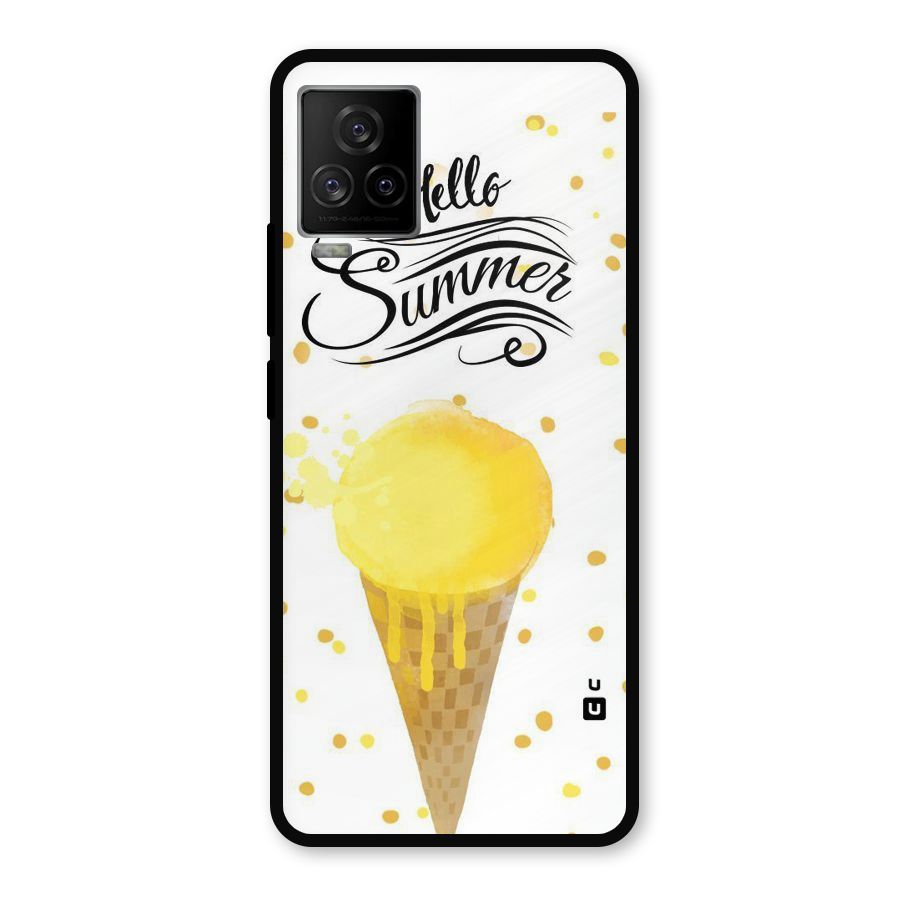 Ice Cream Summer Metal Back Case for iQOO 7 Legend 5G