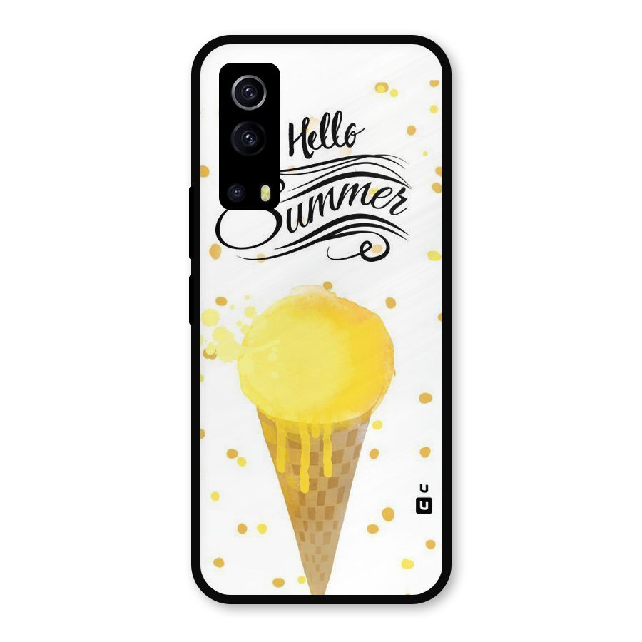 Ice Cream Summer Metal Back Case for iQOO Z3