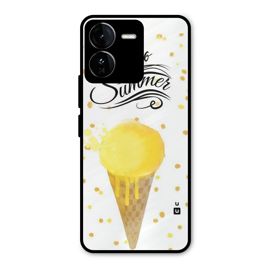 Ice Cream Summer Metal Back Case for iQOO Z9