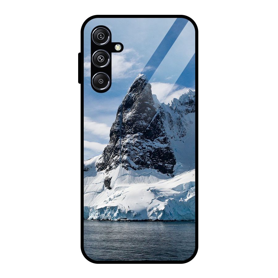 Ice Mountains Glass Back Case for Galaxy M34 5G