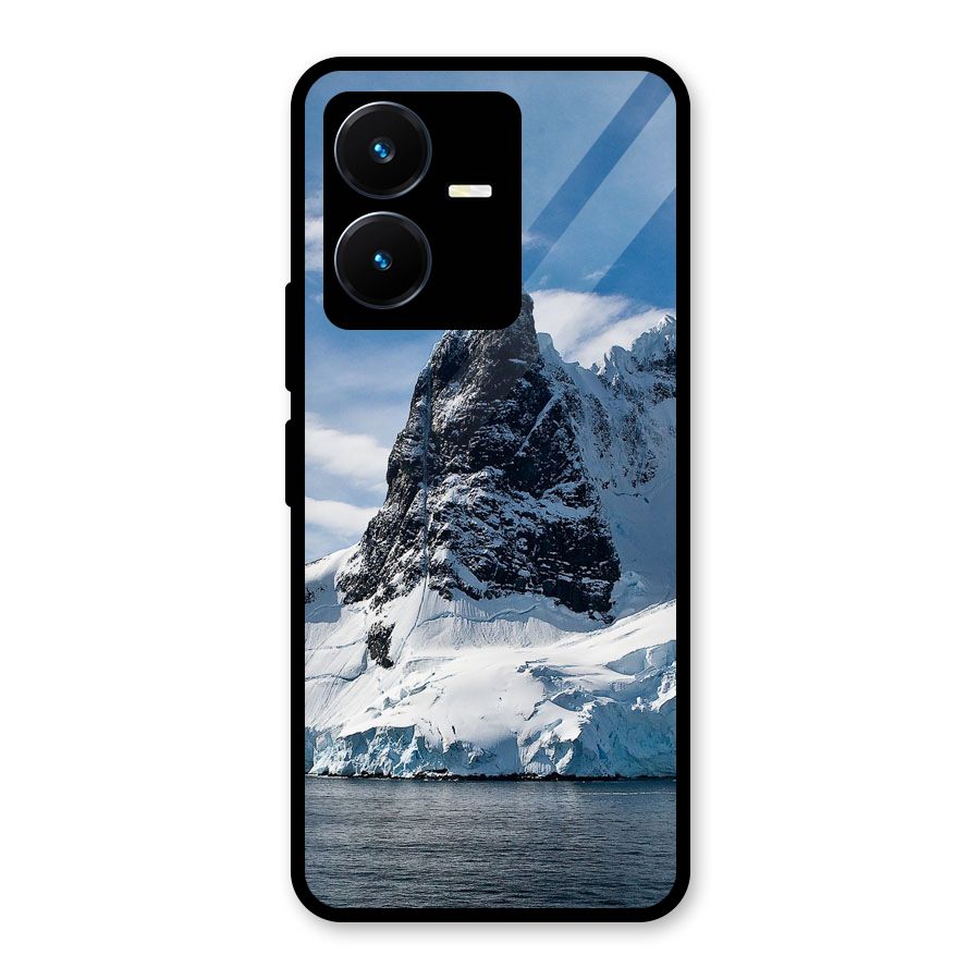 Ice Mountains Glass Back Case for Vivo Y22s