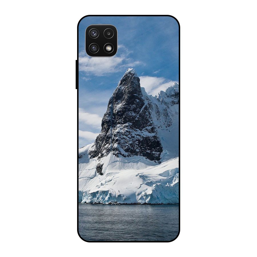 Ice Mountains Metal Back Case for Galaxy A22 5G