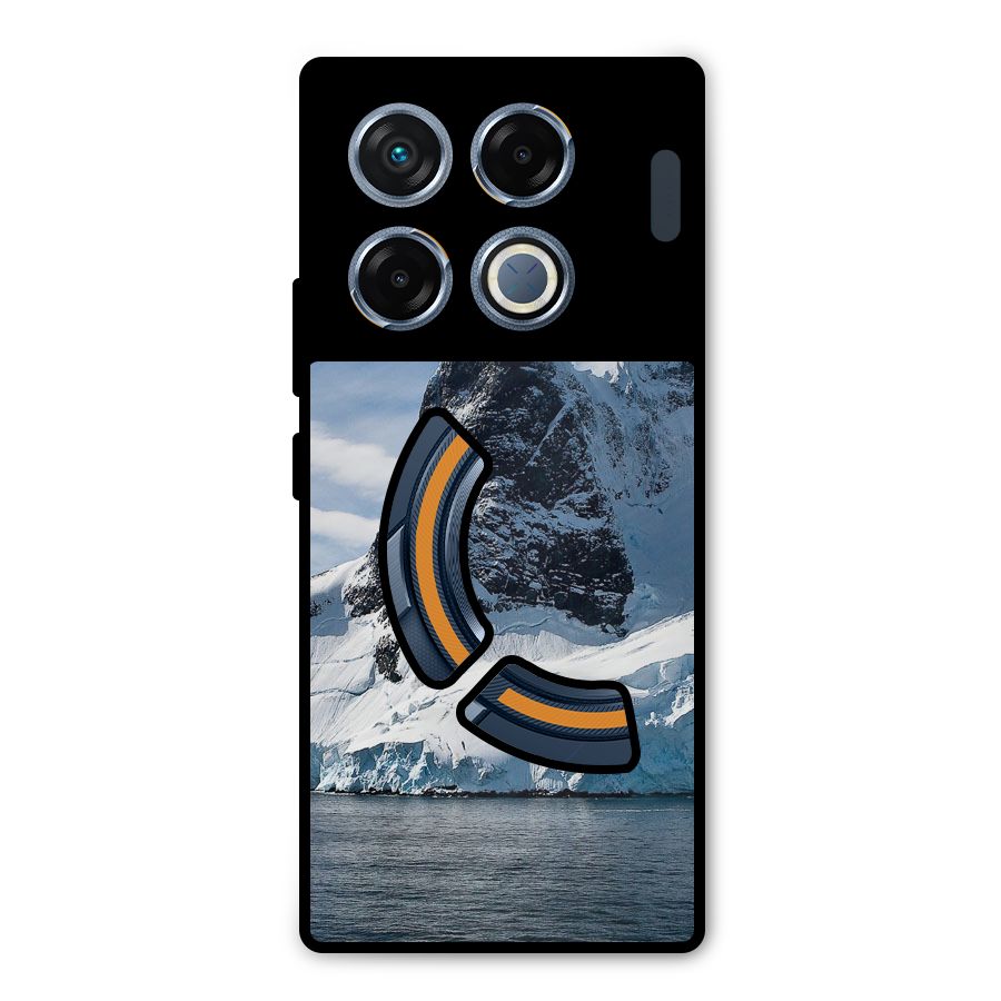 Ice Mountains Metal Back Case for Infinix GT 20 Pro