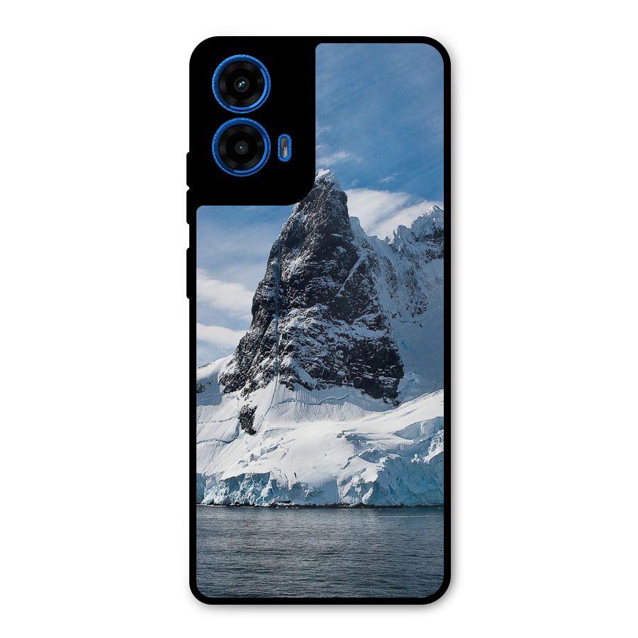 Ice Mountains Metal Back Case for Moto G45