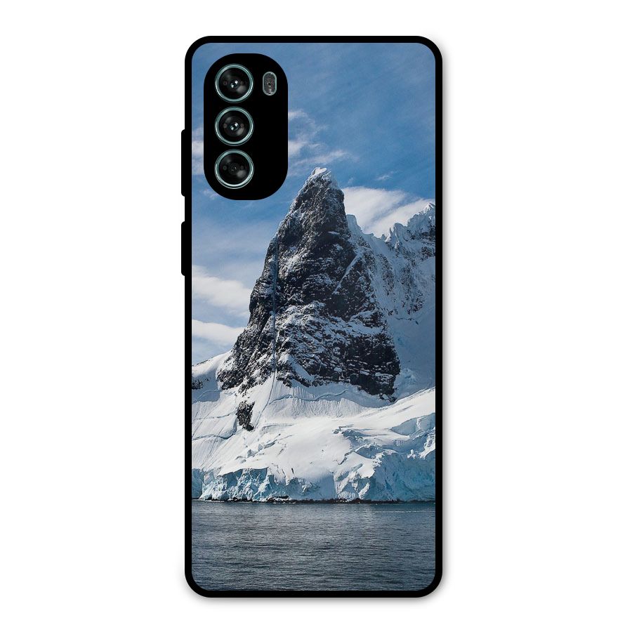 Ice Mountains Metal Back Case for Moto G62