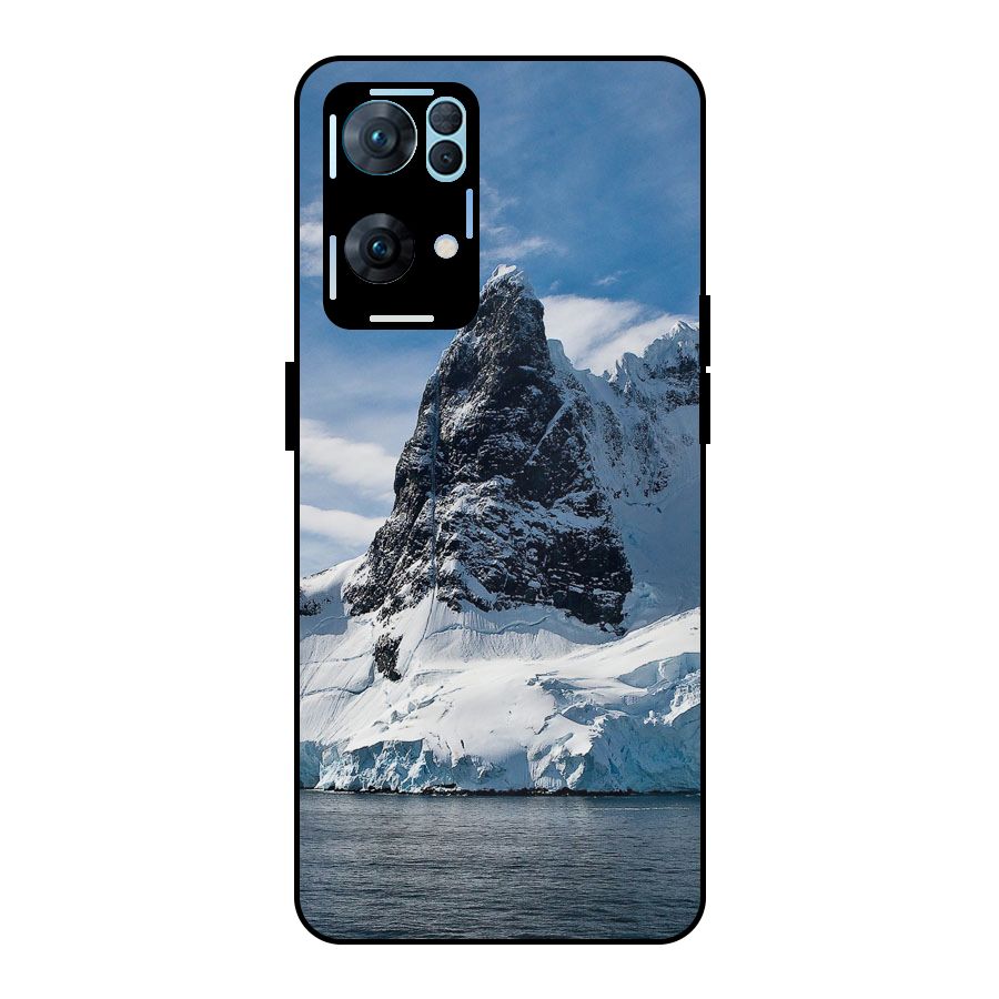 Ice Mountains Metal Back Case for Oppo Reno7 Pro 5G