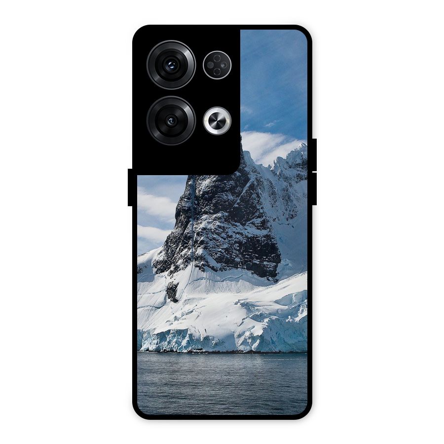 Ice Mountains Metal Back Case for Oppo Reno8 Pro 5G