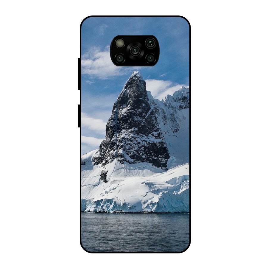 Ice Mountains Metal Back Case for Poco X3