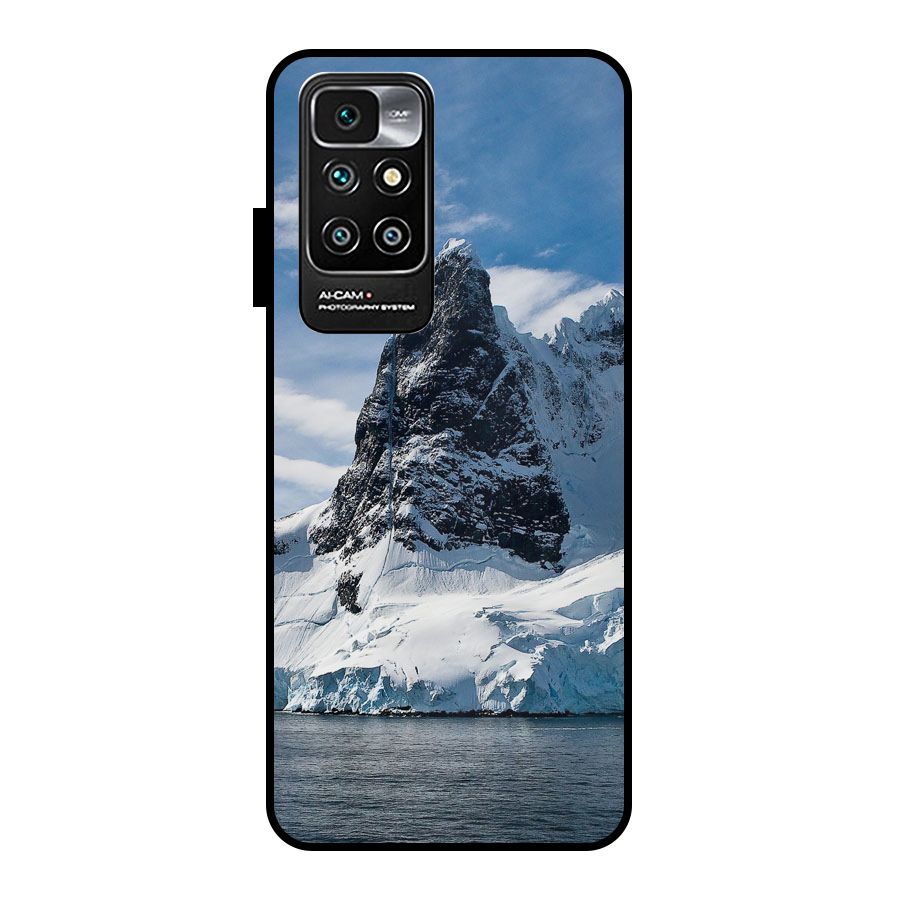 Ice Mountains Metal Back Case for Redmi 10 Prime