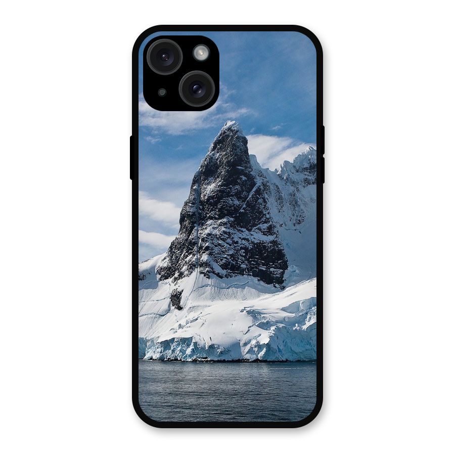 Ice Mountains Metal Back Case for iPhone 15 Plus