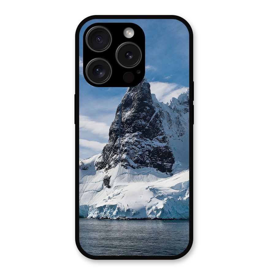 Ice Mountains Metal Back Case for iPhone 15 Pro