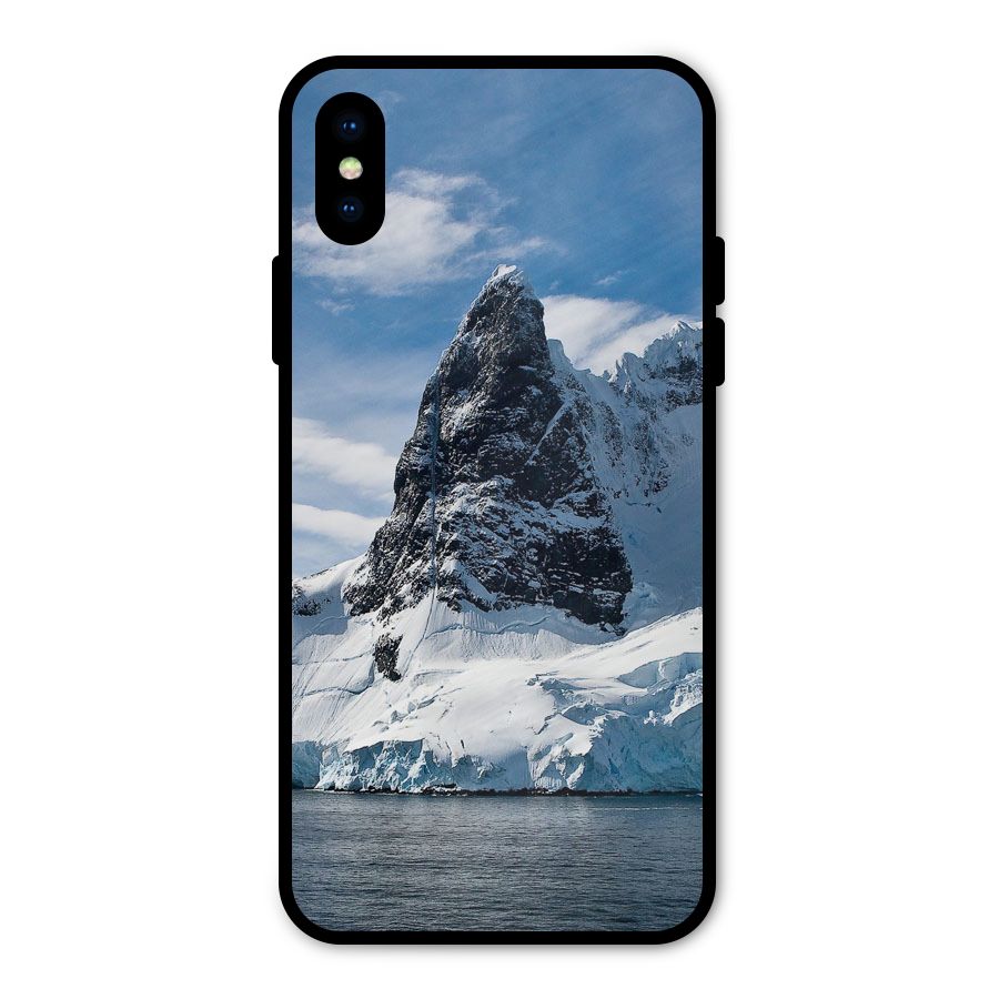 Ice Mountains Metal Back Case for iPhone XS