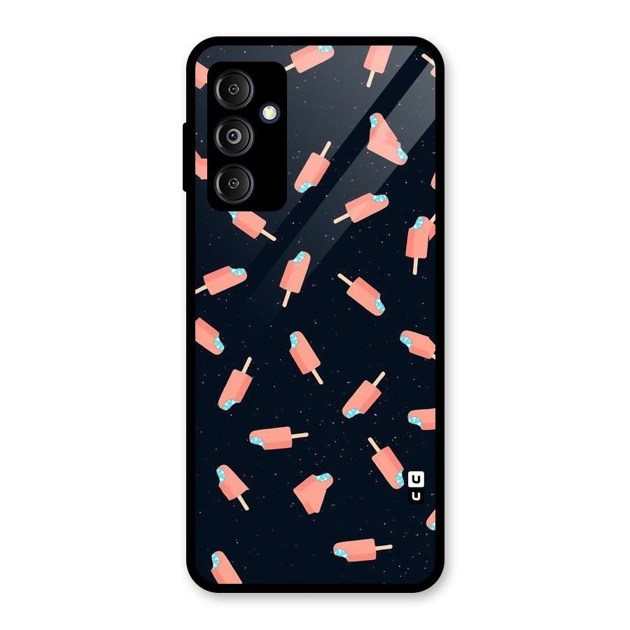 Icy Pattern Glass Back Case for Galaxy M14 5G